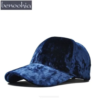 

BBS125 Autumn Solid Color Velvet Sport Baseball Cap New Women Breathable Cotton Snapback Hat Casquette Gorras Hip Hop