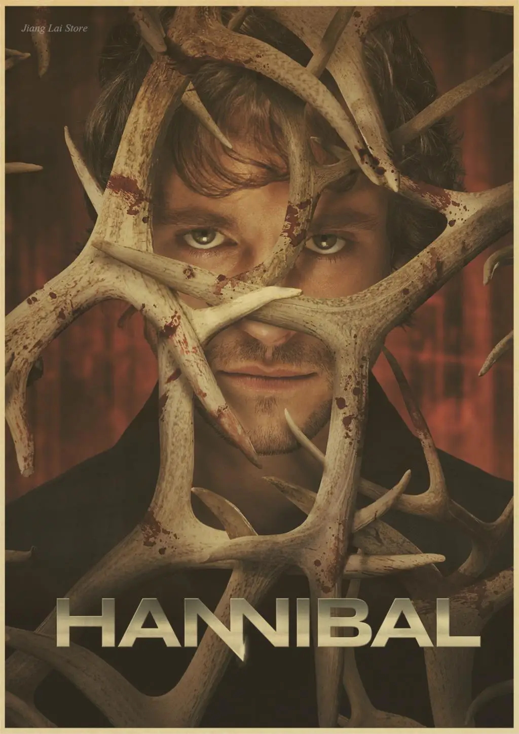 Hannibal плакат декоративная крафт-бумага живопись Макс микелсен Хью данси ужас триллер Хэллоуин живопись Ретро плакат
