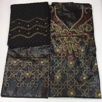 

latest african bazin riche getzner 2019 high quality nigerian basin with stones jacquard embroidery fabrics 5+2yards/lot B376
