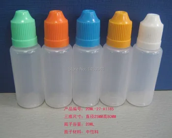 

20ml Lot 2500 Pcs LDPE Bottle Store Most Liquids EYE DROPS with Childproof Cap BY DHL