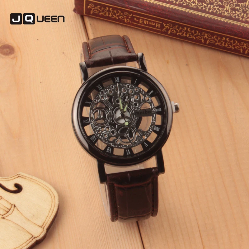 Classic Men font b Women b font Watch Fine Gold Silver Double sided Hollow Metal Simple