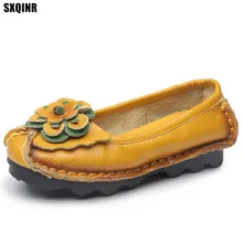 Женская обувь; Новинка года; модная обувь ручной работы в стиле ретро; женская обувь на плоской подошве из натуральной кожи; удобная повседневная обувь; женские лоферы