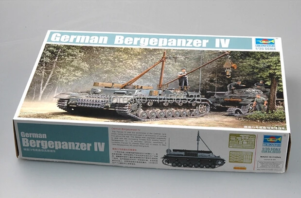 

Trumpeter 1/35 scale tank plastic scale model 00389 GERMAN BERGEPANZER IV Assembly scale Model kits Military model building kit