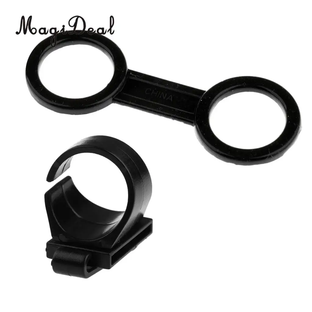 2Pcs Universal Scuba Diving Dive Snorkeling Snorkel Mask Swivel Clip
