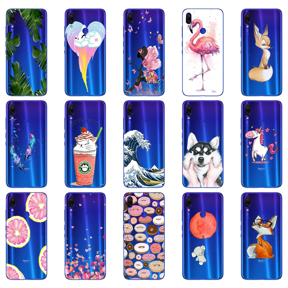 

02SX Case For Xiaomi Redmi Note 7 Case Silicon Funda for Xiaomi Redmi Note 7 Cover Capa Back Coque for Redmi Note 7 Phone Case