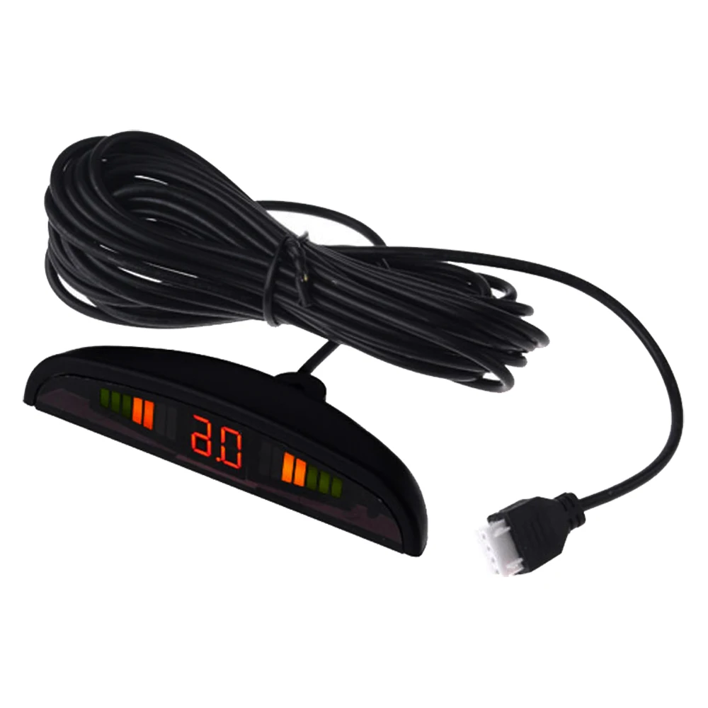 Car Auto Reverse Assistance Backup Radar System with 4 Parking Sensors Distance Detection + LED Distance Display + Sound Warning