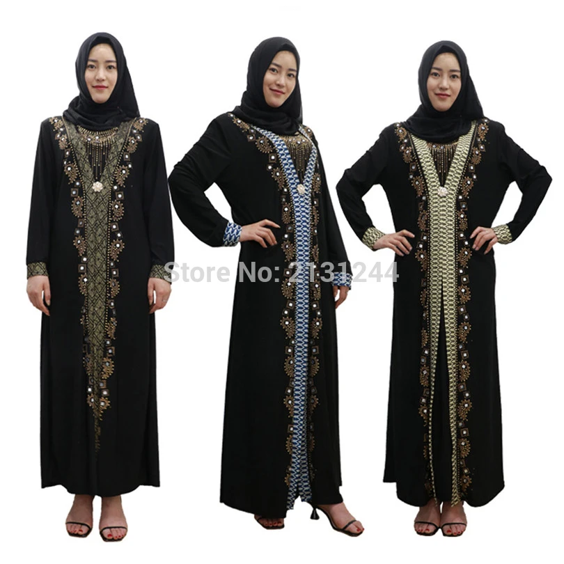 

Turkish Real Abaya None Arrival Limited Adult Caftan Islamic Clothing For Women Dubai 2018 Muslim Eid Middle East Stone Robes