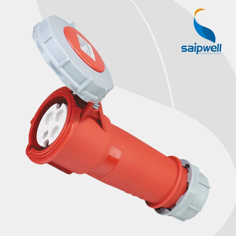 

Wholesale Saipwell 32A 400V 4P (3P+E) 4 pin industrial socket EN / IEC 60309-2 Motor socket plug IP67 weatherproof socket SP556