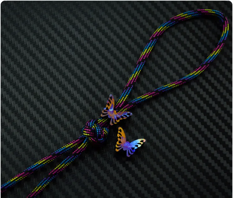 Hot! Knife Beads Titanium Alloy TC4 Knife Pendant Anodized EDC Titanium Alloy Process Roasted Blue Titanium Alloy Titanium Hot! Knife Beads Titanium Alloy TC4 Knife Pendant Anodized EDC Titanium Alloy Process Roasted Blue Titanium Alloy Titanium