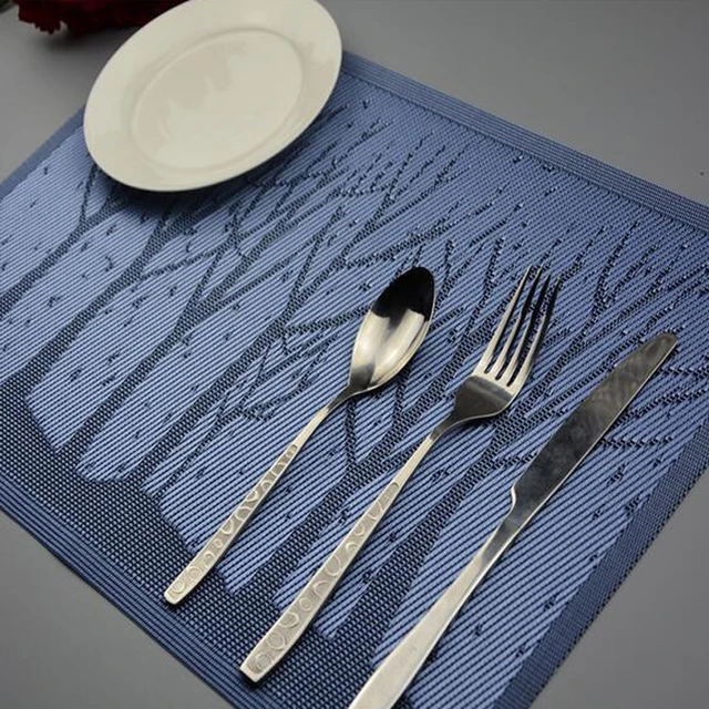 4pcslot cartoon dinner placemats pvc place table mats forest tree tableware dinnerware lovely kitchen - Kitchen Table Mats 4pcslot cartoon dinner placemats pvc place table mats forest tree tableware dinnerware lovely kitchen - Kitchen Table Mats
