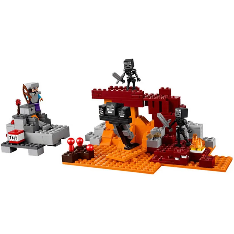 Pogo Lepin Minecrafte My World Zombies Bausteinziegelsteine Spielzeug Kompatibel Legoe