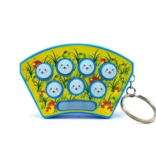 Electronic Educational Toys Whack Hamster Fight Whack-A-Mole Game Console Key Chain Kids Baby Handheld Portable Game Console