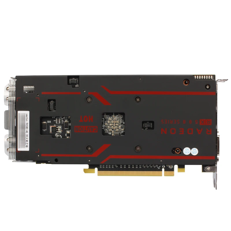 Yeston Radeon RX 580 GPU 4 Гб GDDR5 256 бит игровой настольный компьютер ПК видео Графика карты