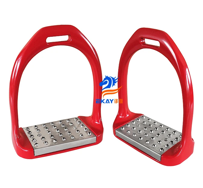 

Free shipping aluminum stirrup,non-slip stainless steel pad,painting,120MM inner size.(ST3110)