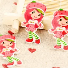 100 шт./лот 37x27 мм мультфильм смолы Flatback Кнопка для волос бант Центр Ремесло ScrapbookingSC203