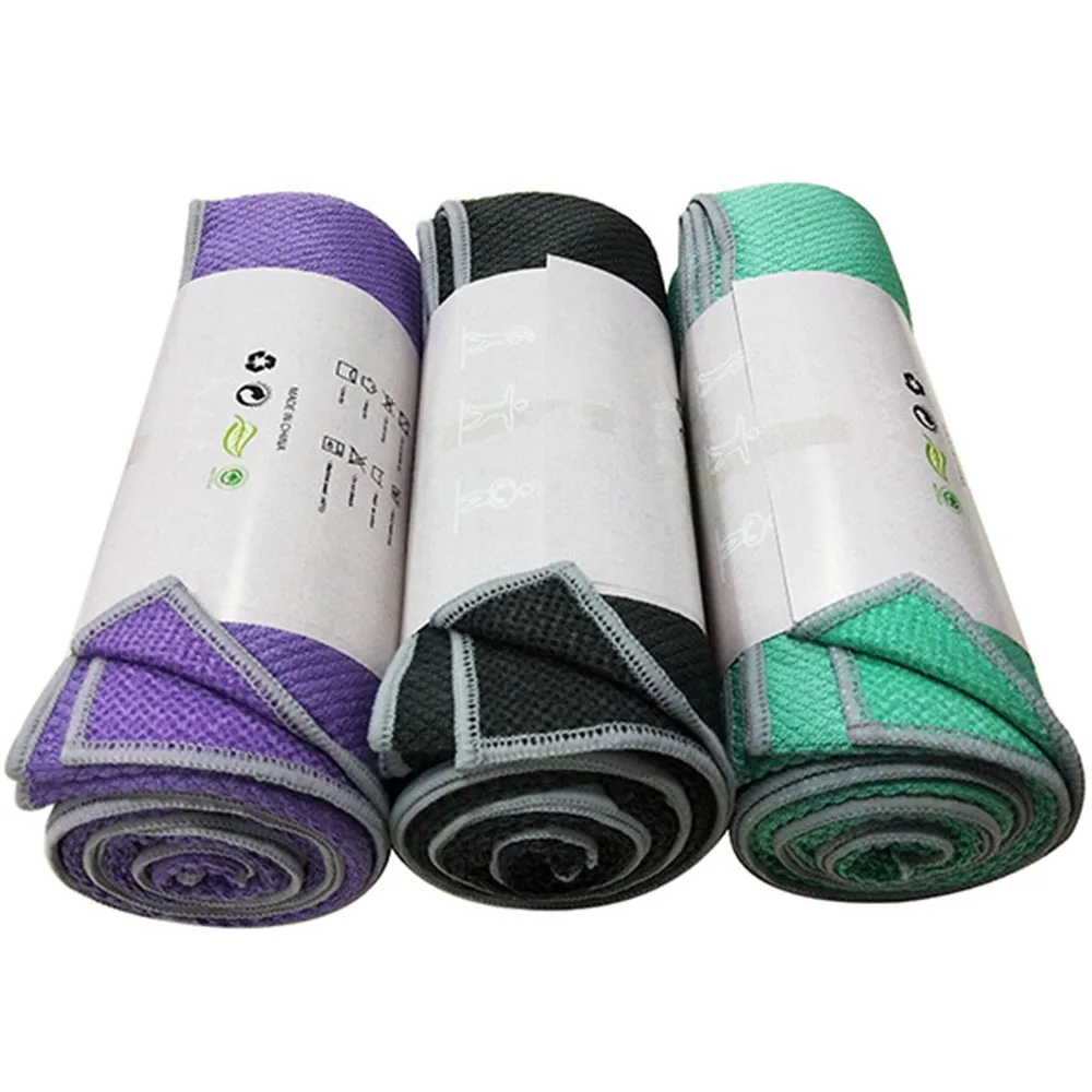 

186cm*65cm Non Slip New Spot Yoga Fitness Gym Exercise Pilates Workout Portable Training Cover Blanket double-sided Soft Towel
