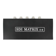 High Quality SDI BNC Matrix SD/HD/3G-SDI Splitter Switcher SDI 2 In 8 Out for SDI Camera Security System