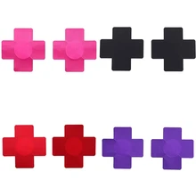 1 пара классных самоклеющихся тканевых бюстгальтеров для груди и сосков, накладки для бюстгальтеров, крестообразные сексуальные женские наклейки на грудь 8 см* 3,5 см