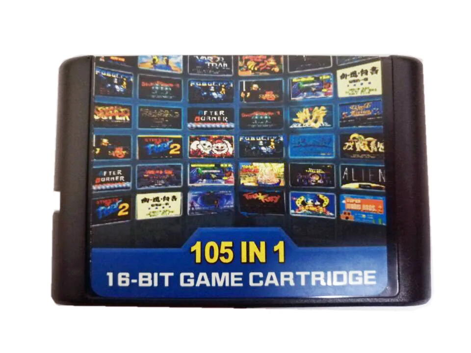 105 в 1 для sega Megadrive Genesis игровой Картридж с Contra Streets of Rage Sonic Golden Axe