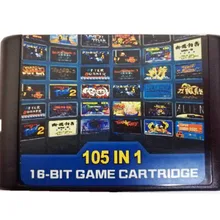 105 в 1 для sega Megadrive Genesis игровой Картридж с Contra Streets of Rage Sonic Golden Axe