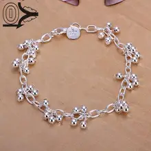 Посеребренный браслет, свадебные ювелирные аксессуары, подвесной светильник из бисера винограда серебряные браслеты браслет