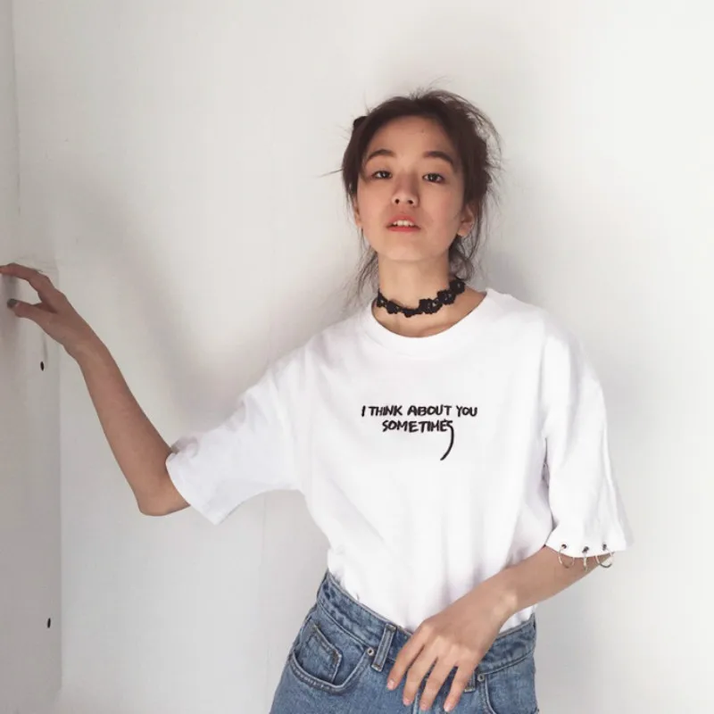 Мода Blusas 2018 Лето Лучшие друзья футболка корейский Ulzzang Harajuku вышивка короткий