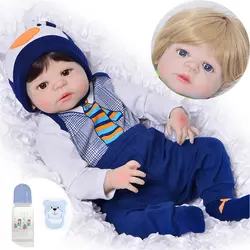 Ограниченная серия 23 дюймовый Reborn Baby Doll игрушки 57 см Полный Силиконовые Винил реалистичные новорожденные дети для мальчиков bebes reborn bonecas