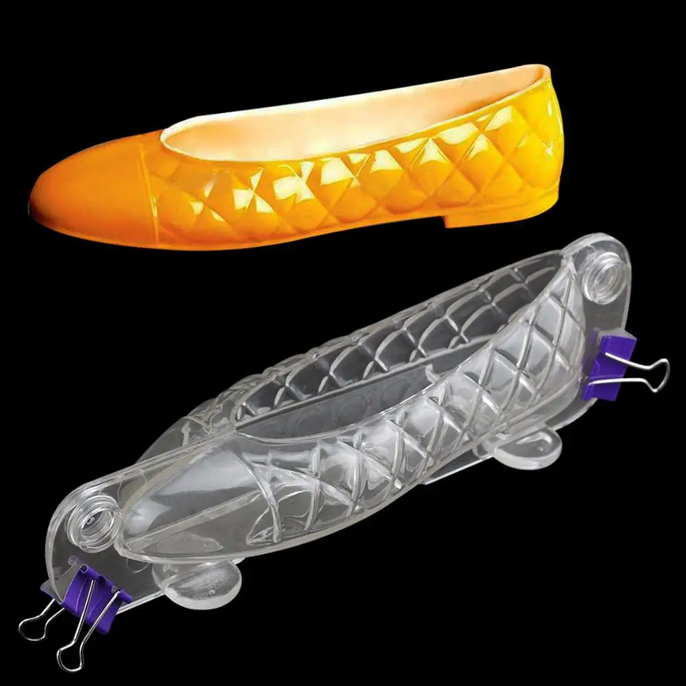 

3D Lady Flat shoes Shape Polycarbonate chocolate Molds Baking Chocolate Mould Candy Cake Decorating Pastry Tool
