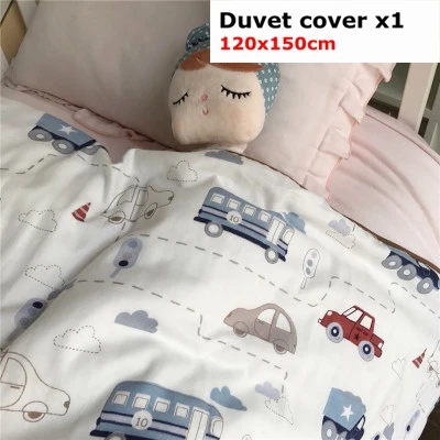 120x150cm car 1 шт., 120x150 см, детское постельное белье, пододеяльник из муслина, хлопок, супер мягкий, для детей, пододеяльник - Цвет: 120x150cm car