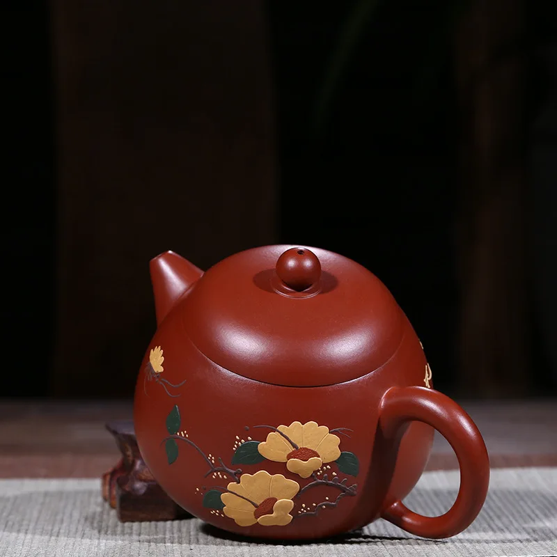 Технический ручной НЕОБРАБОТАННАЯ руда dahongpao грязевая живопись pomelos горшок Специальное предложение кунг-фу чайный сервиз