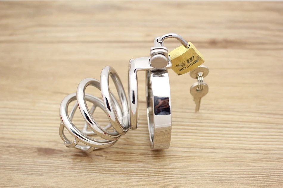 Male Chastity Device Stainless Steel Cock Short Cage Men's Virginity Lock, Small Chastity Belt Adult Game Sex Toys 5 Male Chastity Device Stainless Steel Cock Short Cage Men's Virginity Lock, Small Chastity Belt Adult Game Sex Toys 5