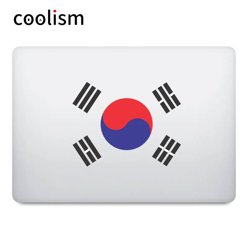

Korea Taiji Flag Colorful Laptop Sticker for Apple MacBook Decal Air Pro Retina 11 12 13 15 inch Mac Skin Surface Book Sticker