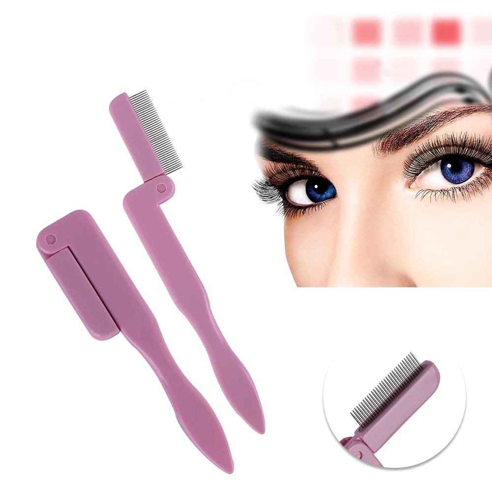 Buy Send Randomly! Foldable Eyelash Comb Makeup Brush