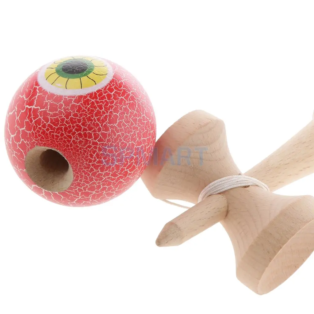Eyeball Shaped краска для трескающих покрытий деревянные Kendama дети мастерство мяч игры дети веселые деревянные игрушки