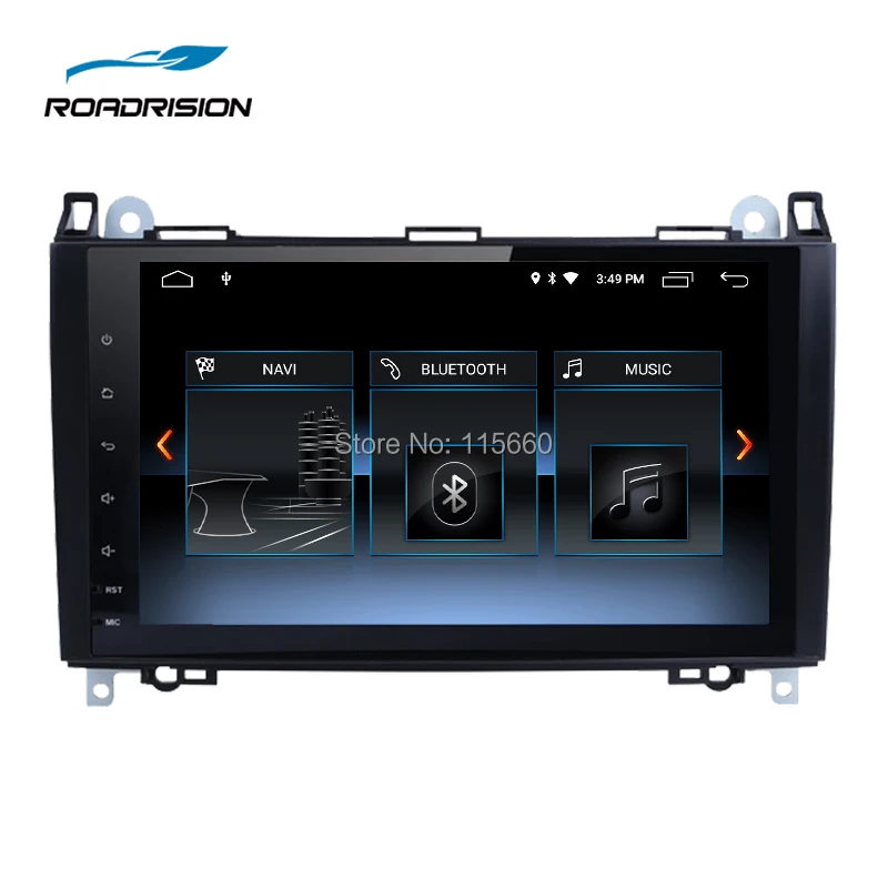 RoadRision 9inchs IPS Android 6.0 Quad core Car multimedia GPS for Mercedes Benz Sprinter Vito W169 W245 W469 W639 B200 7