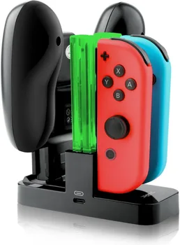 

FOUR CHARGING DOCK For N-Switch joy-Con & Pro Controller PRO handle Gamepads Charging Base