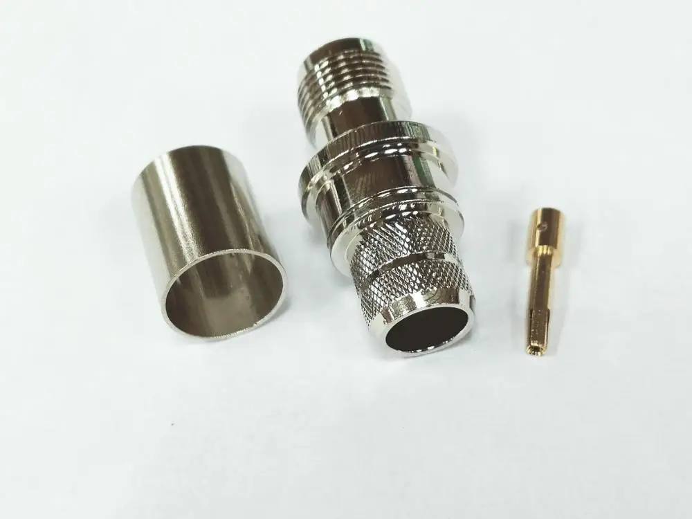 20 шт. TNC Джек Женский прямой RF обжимной разъем для RG214 RG213 RG8 LMR400