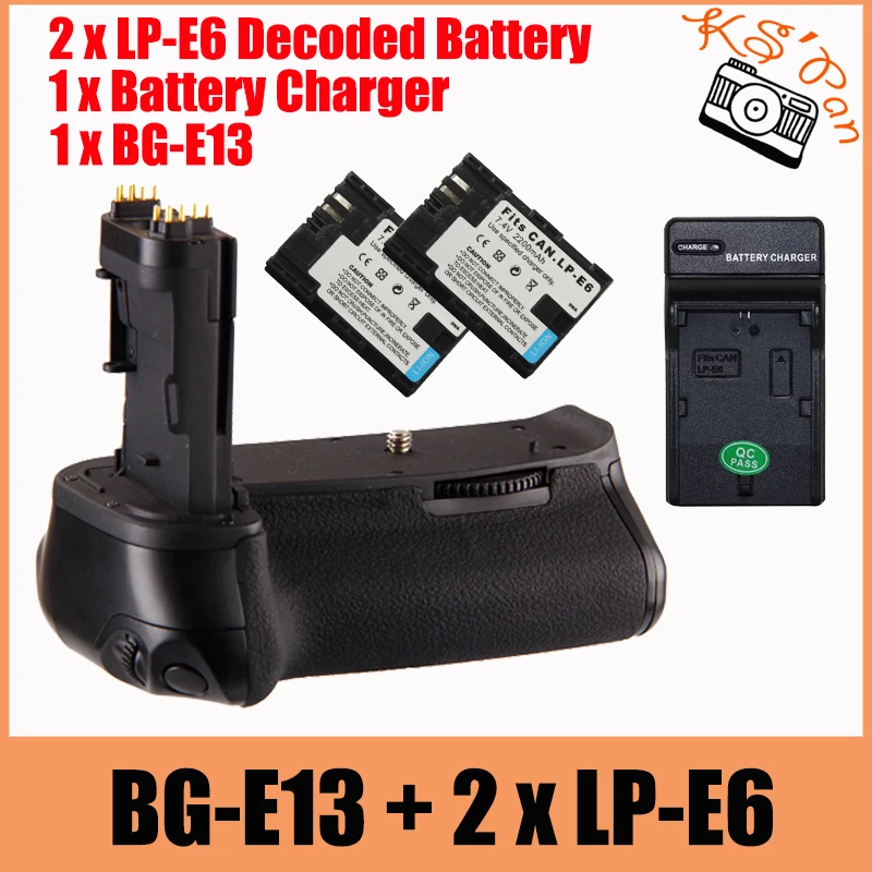   Bg-e13   Canon EOS 6D DSLR BG E13   LP-E6 + 2  Decoded LP-E6  +  