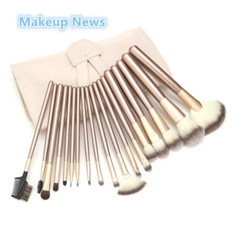 

Professional 18 Pcs/lot Cosmetic Makeup Brush Set Foundation Powder Eyeliner Brushes, High Quality Make up Brush Christmas Gifts