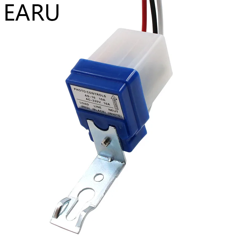 rubber switch cap Automatic On Off Photocell Street Lamp Light Switch Controller DC AC 220V 50-60Hz 10A Photo Control Photoswitch Sensor Switch light switch brass