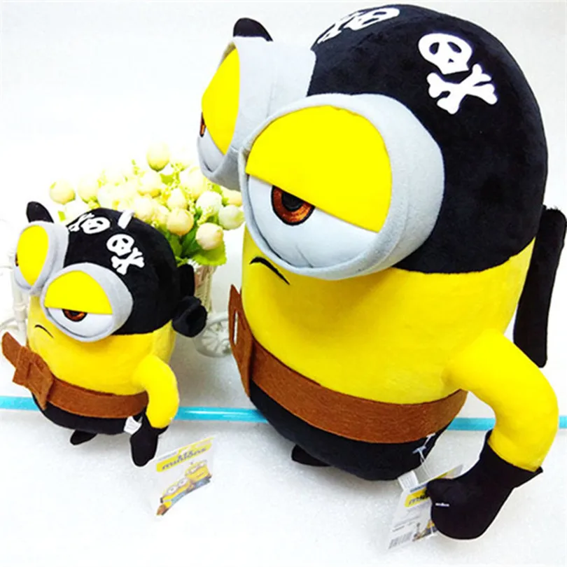 

20CM 33CM peluche Minion Despicable me Movie Pirate MINIONS PELUCHE stuffed Plush doll toys Soft Cartoon Toys