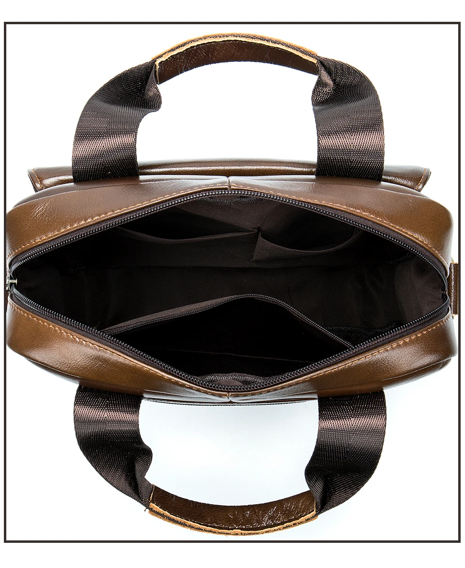 Men's Shoulder Bag Men Genuine Leather Casual Purses and Handbags for Money Ipad Crossbody Bags Gifts bolsas male6