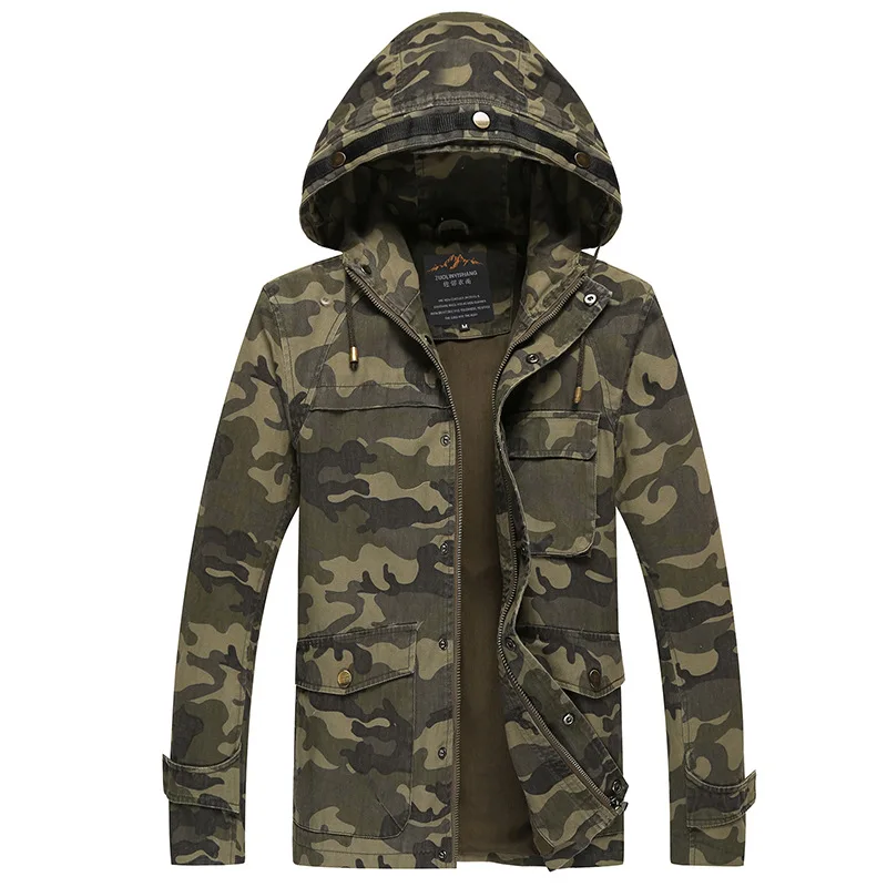 Chaqueta Camuflaje Hombre 2015 Camo Jacket Mens Military Style Coat ...