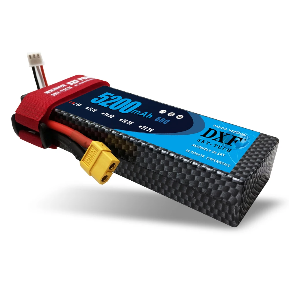 DXF 5200 мАч 50C Lipo 2S 7 4 В аккумуляторные батарейки в твердом чехле для TRX Slash Losi HPI Yokomo 1:8