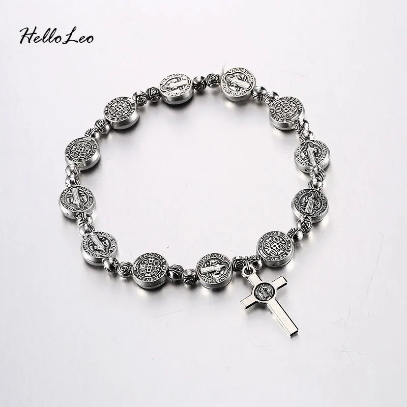 

Elastic Alloy Fashion Alloy Bracelet Bracelet Jesus Jewelry Rosary Centerpiece Sacred Mercy Jesus Saint Icons Religious