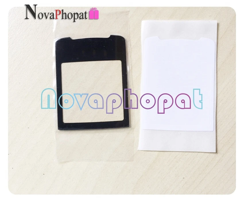 

Novaphopat Black/Golden Glass Mirror Screen For Nokia 8800SE 8800 SE 8800 Sirocco Glass lens Panel with adhensive tape +tracking