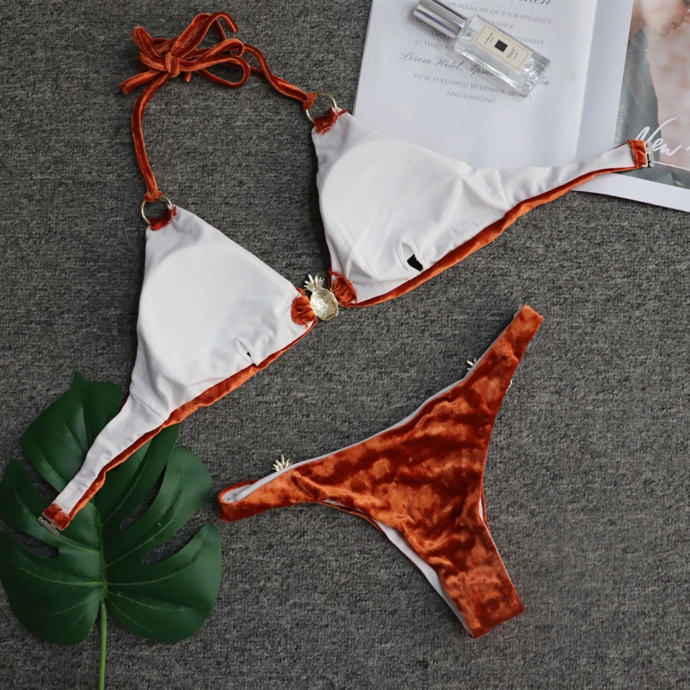 2018_Hot_Design_Gold_Velvet_With_crystal_diamond_Metal_decoration_Bikini_Swim_Bathing_Suits_Maillot_De (1)