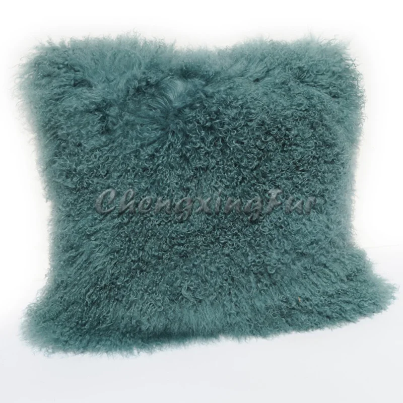 

CX-D-04R Customized Size Winter Autumn Real Tibetan Sheep Fur Popular Pillow Covers