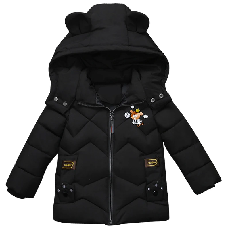 

New 2018 Cartoon Children Jacket Baby Boys Jacket Winter Warm Thick Jackets For Boys Coats Hooded Kids Clothes Outerwear 5 Year
