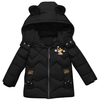 

New 2019 Cartoon Children Jacket Baby Boys Jacket Winter Warm Thick Jackets For Boys Coats Hooded Kids Clothes Outerwear 5 Year